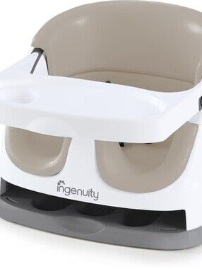 Ingenuity Beige Infant Floor Seat with White Tray